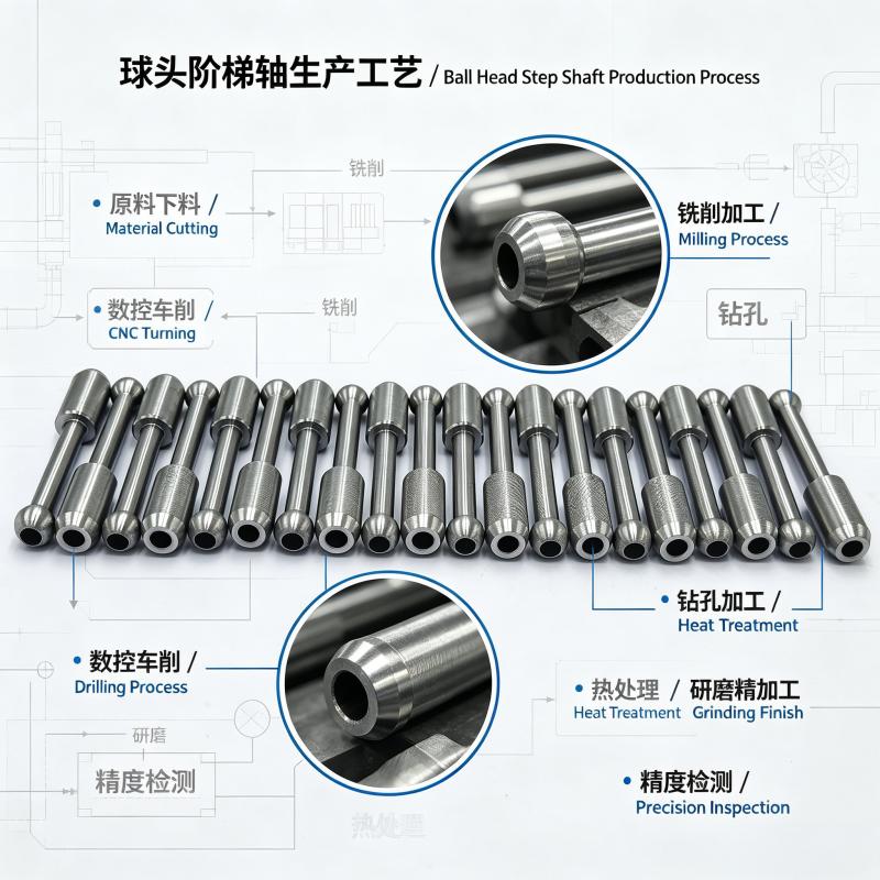 Ball-End Stepped Shaft